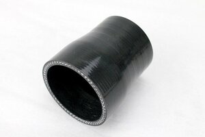 送料350円 51mm-70mm 異径ストレート 強化シリコンホース 4層 ブラック 黒 4プライ インテークホース ラジエーター ヒーター 51Φ-70Φ