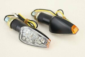 送料220円 クリアミニLEDウインカーZ400GP Z250FT ZRX400 ZRX1100 ZRX1200R GPZ900R Z750 ゼファー400 ゼファー750 バリオス