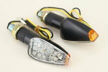 送料220円 クリアミニLEDウインカー CB1300SF ホーネット250 VTR250 ジェイド CB400SS ゴリラ CB400SF モンキー VTR250エイプ_画像3