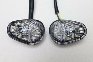 送料185円 YZF-R1 YZF-R6 LEDフラットクリアウインカー2個セット YAMAHA ヤマハ LEDウインカー フラットウインカー