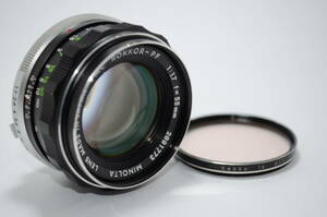 【外観特上級】MINOLTA ミノルタ MC ROKKOR-PF 55mm F1.7　#s2210