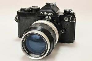 【外観特上級】Nikon FM 非Ai NIKKOR-Q Auto 135mm F3.5 ニコン　#s1590