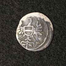 ドイツ連邦 詳細不明（バイエルン？）小型銀貨（1600-1700年前後）[E2215]コイン_画像1