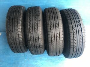 （8s-10）【中古タイヤ&GALAXY F1】サイズ　155/80/R13 79T M+S TUBELESS 2021年製？ 溝5分山 以上 4本セット　汚れあり　パンク無し