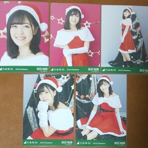 乃木坂46　柴田柚菜　2019.Christmas　Web限定　個別生写真　5種　サンタ