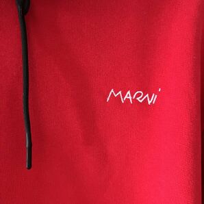 Marni マルニ スウェットパーカー 赤 フーディー パーカー Hooded Sweatshirtの画像2