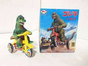 美品 0830 M1号 ブルマァク ゴジラ ゼンマイ 三輪車 黄 ストア GODZILLA 東宝特撮