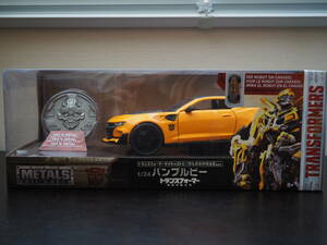 JADA TOYS TRANSFORMERS BUMBLEBEE METAL DIE CAST 1/24 トランスフォーマー バンブルビー　2016 CHEVY CAMARO コイン付き CHASSIS