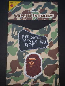 A　 BATHING　APE　Sticker　APE SHALL NEVER KILL APE　ア・ベイシング・エイプ　ステッカー ヴィンテージ　ステッカー
