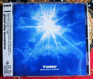 ☆彡特典付【帯付CD】TUBE チューブ / good day sunshine →湘南 My Love 2002・風に揺れるTomorrow・江ノ島ブギウギ・丘に立つライオン