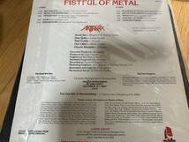 Anthrax / Fistful of Metal '84年スラッシュ・メタル_画像2