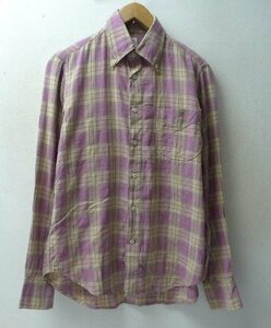 *KATO Kato оригинал проверка с карманом BD рубашка розовый серия размер S