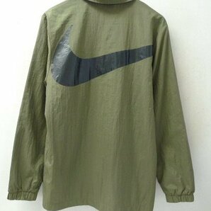 ◆国内正規 NIKE ナイキ NIKE WOVEN HYBRID JACKET/ ロゴプリント ナイロン コーチジャケット カーキ サイズM 美 861753-222の画像2