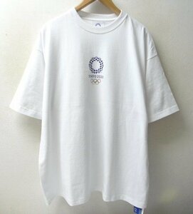 ◆BEAMS　別注　新品タグ付き BEAMS TOKYO 2020 オリンピック ヘビーウエイト オーバーサイズ Tシャツ 白 サイズL