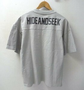 ◆Hide and seek ハイドアンドシーク 23ss バックロゴ　デザイン Tシャツ サイズM 美