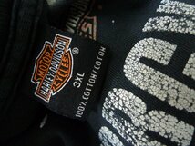 ◆HARLEY-DAVIDSON 2001 バッファロー ハーレーダビッドソン　希少 ロゴプリント Tシャツ 黒 サイズ3XL　汚れダメージ薄れあり_画像5