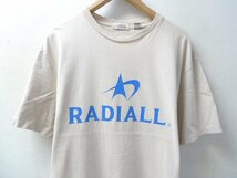 ◆Radiall ラディアル 20ss ロゴプリント クルーネック Tシャツ ベージュ サイズL 美_画像2