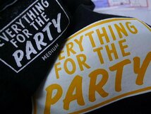 ◆野村訓市着 EVERYTHING FOR THE PARTY ロゴプリント ポケット付き Tシャツ 黒 サイズM_画像3