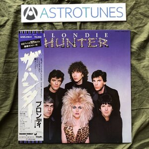 傷なし美盤 1982年 国内盤 ブロンディ Blondie LPレコード ザ・ハンター The Hunter 帯付 パンク ニューウェーブ Debbie Harry,Clem Burke