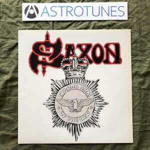 傷なし美盤 良ジャケ 1980年 国内盤 サクソン Saxon LPレコード Strong Arm Of The Law メタル Biff Byford, Graham Oliver, Pete Gill