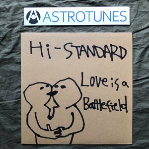 傷なし美盤 美ジャケ ほぼ新品 2000年 ハイスタンダード Hi-Standard LPレコード Miniアルバム Love Is A Battlefield 横山健 恒岡章