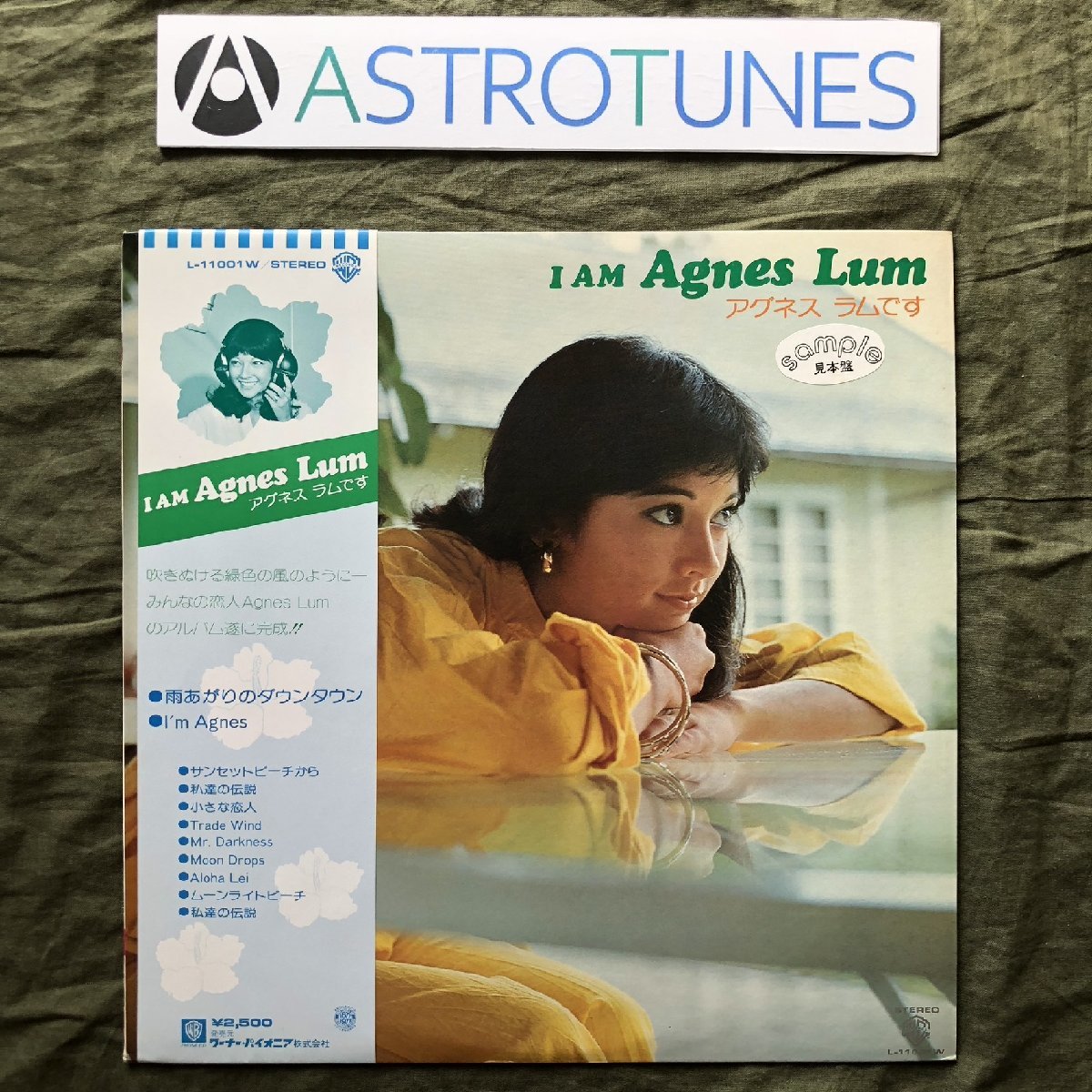 No scratches, good condition, not for sale, promo record, 1977, Agnes Lum, LP record, I Am Agnes Lum, with obi, 8p photo book, rock, Pop, A row, others