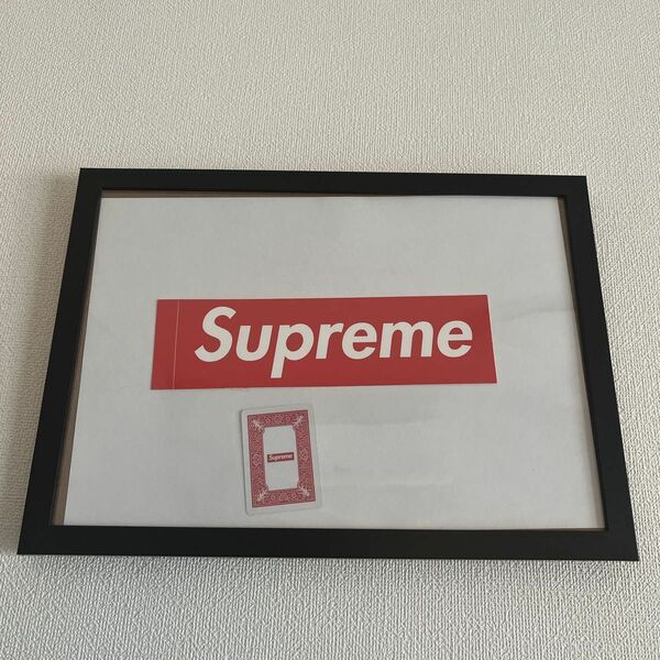 Supreme ボックスロゴ Sticker ポスター　フォトフレーム