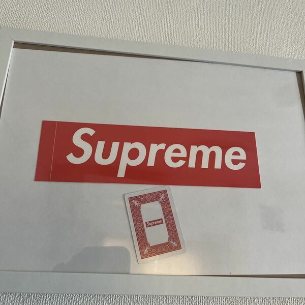 Supreme ボックスロゴ Sticker ポスター　フォトフレーム