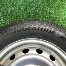 AC808-308 ブリヂストン 22年製 K370 深溝 145/80R12 80/78N LT 【 1本 】 スチール 4.00B 4穴 100 +47 56mm キャリー ミニキャブ 等_画像4