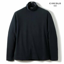 ◆【CIRCOLO1901(チルコロ)/秋冬/コットンストレッチカシミヤタッチジャージー長袖タートルネックカットソー】[ccl2360221-L]_画像1