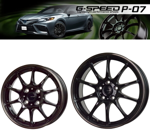 [業販限定販売] [冬用] 4本 軽量 G.speed P-07 BK/BR 15インチ 5.5J+43 特選 SNOW TIRES 185/65R15 ノート/デミオ/bB[NCP30系]