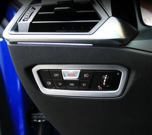 高品格♪ BMW サテンシルバー ヘッドライト スイッチ リング G80 M3 コンペティション M xDrive トランクパッケージ セダン