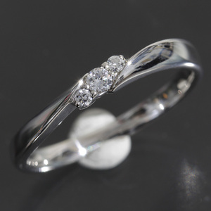  Vendome Aoyama diamond 3P ring 11.5 number pt950 3.3g finish settled * ring lady's VENDOME 5260A