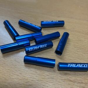 【ブルー】 TALREQ ブレーキアウターワイヤーエンドキャップ 10個セット