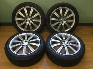 １円スタート！2017年製 YOKOHAMA ice GUARD iG60 225/45R18 スタッドレス & スバル 18×7.5J+48 ハブ径56 PCD100 5穴 4本　2308056 2F8-1 