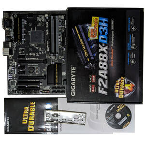 [ used ]GIGABYTE GA-F2A88X-D3H SocketFM2+ + Win10Home digital license 