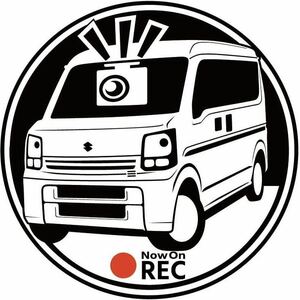 どんな車種でも作成可能　マグネット仕様　スズキ　エブリィ　ドライブレコーダー　ドラレコ　ステッカー　仕様もあり