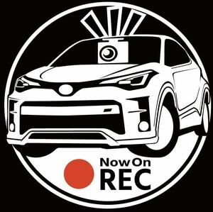 無料車種やカラーリングの変更承ります。　トヨタ　gr ch-r chr ドライブレコーダー　ドラレコ　ステッカー