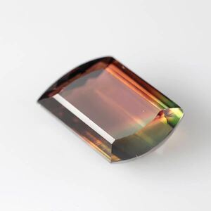 ★美しい★天然パーティカラートルマリンルース 6.237ct ソーティング付き★大粒★ブラウンピンク・イエロー・グリーン★