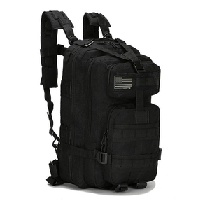  military bag multifunction outdoor rucksack backpack 30L camp mountain climbing high King trekking black 
