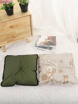 ペット 用 テント ハウス ベッド 猫 犬 ソファー マット クッション Sサイズ グレー_画像7