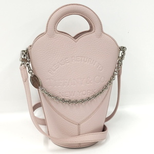 [ used ]TIFFANY&Co. 2WAY bag Retun to Tiffany leather pink 