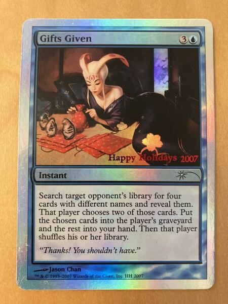 PROMO gifts given 英FOIL1枚 MTG holiday gift ホリデーギフト