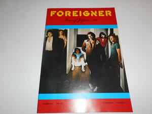 パンフレット プログラム(チラシ チケット半券)テープ貼 1980年80 フォリナー Foreigner ミック ジョーンズ ルー グラム japan programbook