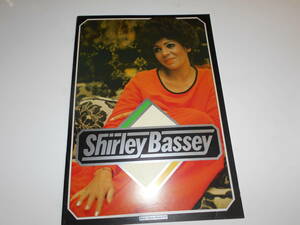 パンフレット プログラム (チラシ チケット半券)テープ貼 1975年75 シャーリー バッシー Shirley Bassey japan program book