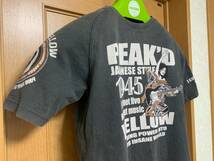 ピークドイエロー　PEAK’D YELLOW エフ商会 ROCK Tシャツ　サイズ38 HR、HM ROCKTシャツ　姉御_画像2