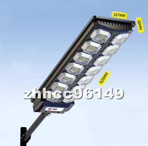 新品 LEDライト 二面発光 ソーラーライト ガーデンライト 街灯 人感センサー センサーライト LED照明 高輝度 屋外用ライト 駐車場 10000W
