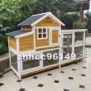  new goods chicken small shop large is to small shop pet holiday house . house wooden rabbit bird cage gorgeous rainproof . corrosion outdoors .. breeding garden cleaning easy to do 