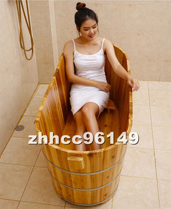 新品 浴槽 バスタブ 木製 お風呂 バスタブ 浴槽 浴室用 バケツ 120cm×58cm×68cm