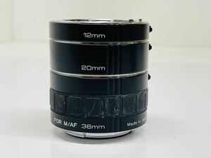 KENKO ケンコー EXTENSION TUBE FOR M/AF 36mm/20mm/12mm 未チェック 現状品 管理番号08132